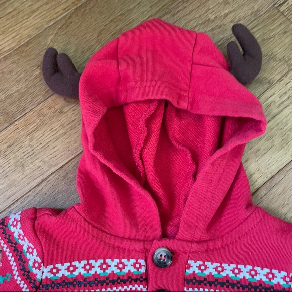RUDOLPH THE RED NOSED REINDEER BABY ONE PIECE ROMPER OUTFIT SIZE 3 MONTHS - Picture 3 of 5